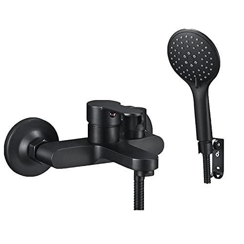 Nesho B3 Mattschwarz Duschsystem mit Handbrause