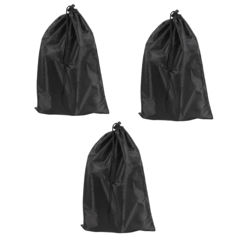 GRADENEVE 3個 杖バッグ 松葉杖収納袋 アウトドアステッキバッグ トレッキングポールポーチ bag bales ハイキング用のコンテナ 便利なオーガナイザー ナイロン生地 Black