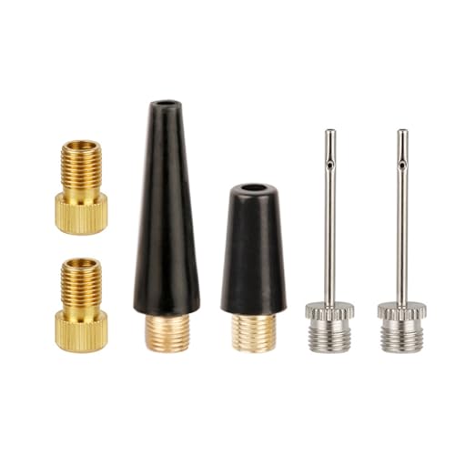 ZHIZHOUNEY Bicycles Valves Adapter Set Sphere Pumps Needle Replacement Air Nozzle Pumps Adapter Air Pumps Accessories Easy to Use
