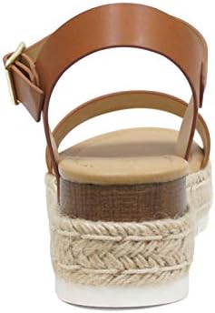 Soda CLIP Top Shoe Women's Open Toe Ankle Strap Espadrille Sandal (7 M US, Tan 2) | Image 1