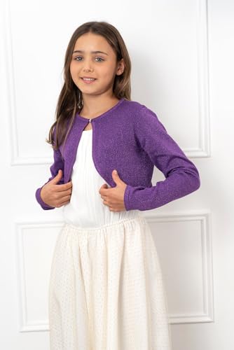 Image of BOLEROSE Girls Sparkle Long Sleeve Bolero