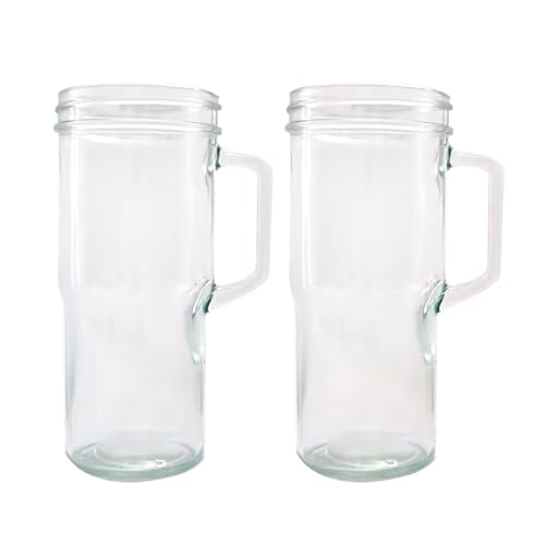 2PCS Lidded Mason Jar Cups with Straws - 24 oz, Includes Bamboo Lids and Silicone Seal, Perfect for Travel and On-The-Go Drinking, Comes with Straw Cleaning Brush