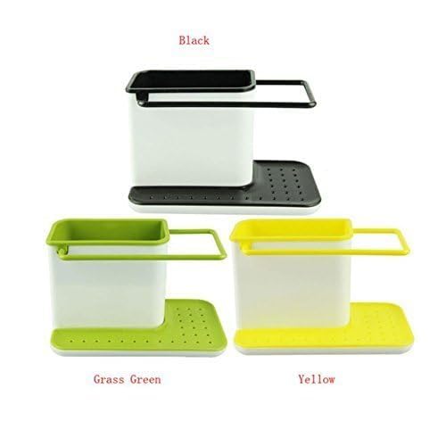 Rdipsie 3 In 1 Countertop Kitchen Sink Organizer For Dishwasher Liquid,Brush,Cloth,Soap,Sponge,Etc.-(Pack Of 1,Plastic,Tiered Shelf) 4