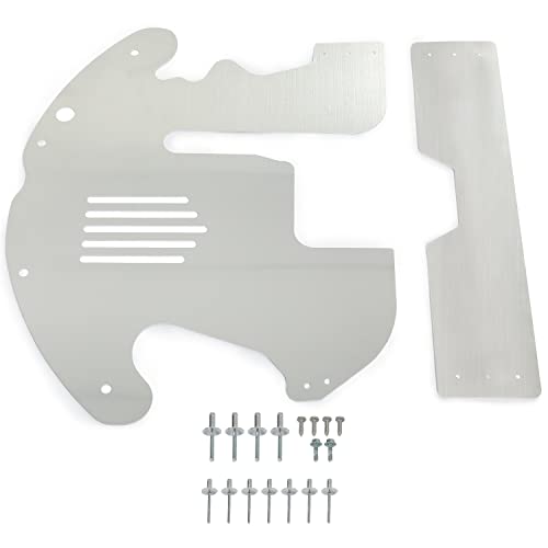 ALMULOO Catalytic Converter Protector Shield Compatible with 2010-2015 Toyota Prius Aluminium Silvery Anti-theft Security