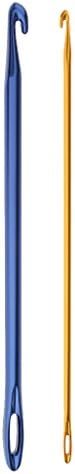 Lilihuimaoyi Crochet Hook Aluminum Crochet Hook Set Crochet Knitting DIY Crochet Weave Tool Aluminum with Hole Suitable for Beginners Yarn — view 6
