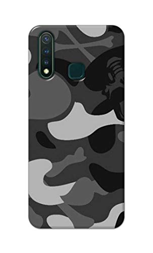 Image of Printed Hard Back Cover Case for Vivo Y19 | Vivo U3 Back Cover (Army Pattern) -1302