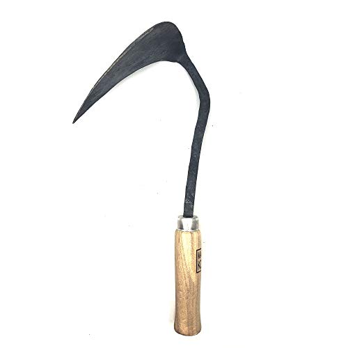 Jang Ho Won - Daejanggan, Premium Hand Forged Hand Plow Hoe Korean Style Ho-Mi Gardening Hand Tool for Best Organic Gardening & Horticulture, Weighted for Less Effort, Strain, and Fatigue