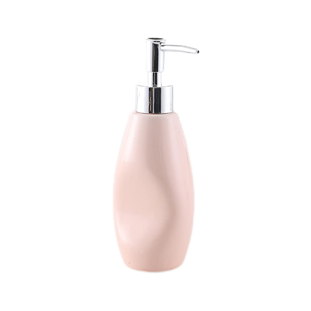 Recargable Bomba dispensadora de jabón de cerámica, con Capacidad para 280 ml de líquido para Lavar a Mano, diseño Decorativo para Cocina y baño, 7,2 * 4,4 * 19,8 cm Dispensadores