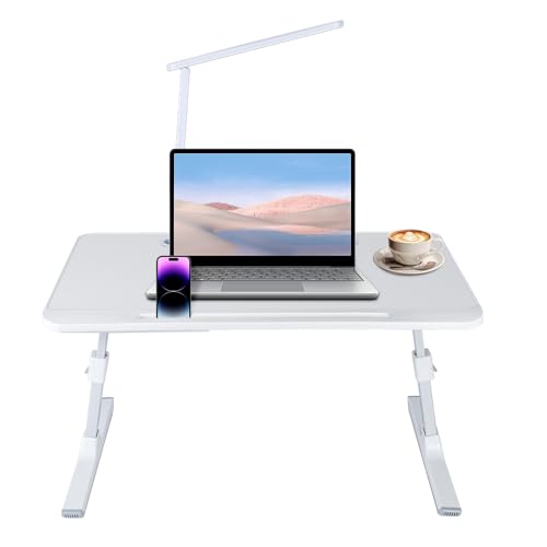 Support de lit pour ordinateur portable avec ports USB et surface ventilée