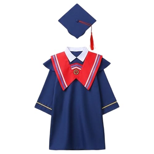 Image of Kindergarten 2025 Graduation Cap and Gown Tassel Sets with Charm 2PCS Graduations Stoles for Kids Grad Party Clothes