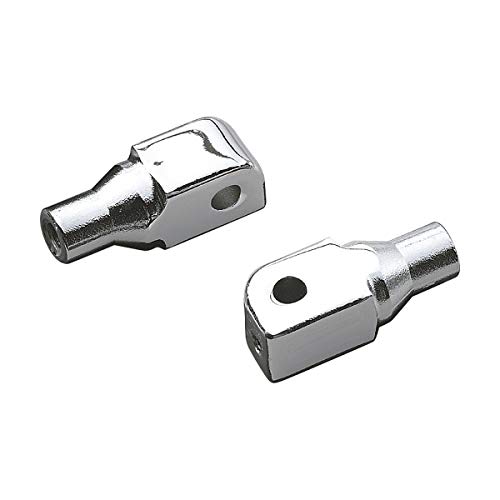Kuryakyn 8802 Motorcycle Footpeg Component: Tapered Peg Adapters for Honda, Suzuki, Triumph, Yamaha Motorcycles, Chrome, 1 Pair