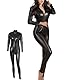 BDSMJOY Lack Bodysuit Sexy Wetlook Cosplay Club Outfit Sissy Domina Outfit,Latex Dessous Sexy Dessous Damen für Sex,Karneval Kostüm Faschingskostüme Damen (XL)