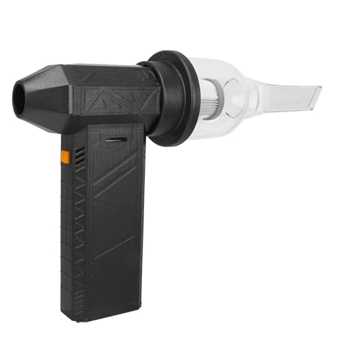NOENNULL Soplador Seco de Chorro Ajustable de 130000 RPM Súper para Limpieza de Eliminación de Polvo Mini Ventilador de Chorro Inalámbrico de Producción Eólica Adecuado para Soplar y Aspirar Cojines,
