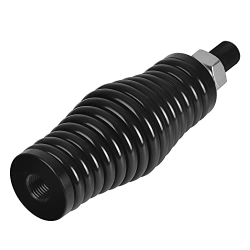 Omotor 2Pc Heavy-Duty Barrel Spring Mounting Base Led Whip Light Spring Black [1/2 Inch Mounting Hardware] Cb Antenna Spring Mount thumb #6