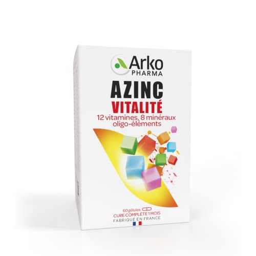 Azinc® Vitalité - Réduit la fatigue due au surmenage, soutient les performances intellectuelles, dès 15 ans - 60 gélules Cover