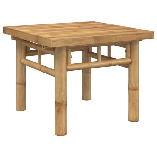 vidaXL Table Basse 45x45x35 cm Bambou, Table d'appoint, Bout de canapé, Table d'accent, Table de Salon, Table Centrale, Table d'extrémité, Table à thé