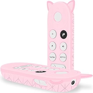 Silicone Protective Case for Google Chromecast Remote Control,Remote Case Holder Skin for Google 2020 Voice Remote,Shockproof Bumper Remote Back Covers Protector -Pink