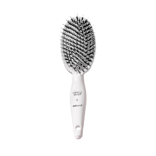 Hairtamin Hair Brush for All Hair Types | Paddle Brush for Blow Drying, Detangling, and Straightening | Anti-Static, Lightweight, and Ergonomic Design | Hair Brush for Men, Women, Kids, and Pets