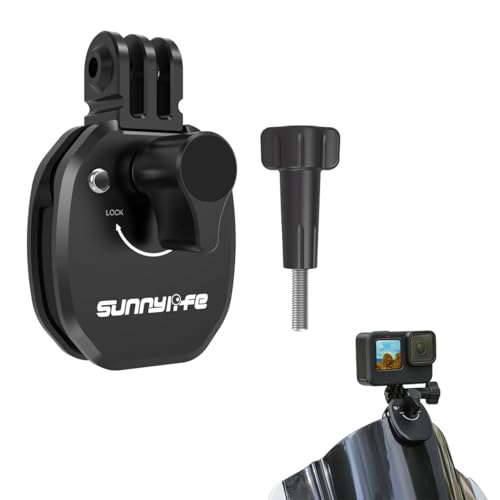 Image of ZORBES Motorcycle Windshield Mount Clamp Aluminum Clip for Insta360 X5 /X4 /Ace Pro 2 /Ace Pro, Motorcycle Bracket Clip for GoPro 13 for DJI Osmo Action 5 Pro Accessories