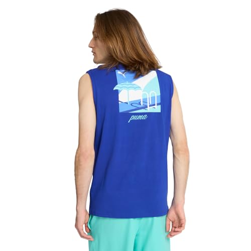 PUMA Men's Essentials Sleeveless T-Shirt (Available in Big & Tall), Vivid Blue SS25, XX-Large - image 2