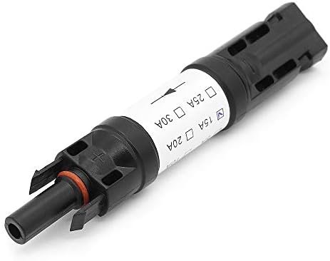 Bemodst M-C-4 In-line Diode Connector, 10A/15A/20A DC1000V Male and Female IP67 Waterproof Resistor Plug Photovoltaic PV Solar Diodes Connection M-C-4 Solar Cell Panel Connector (15A)