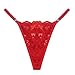 Ladies Fashion Europe And America Sexy Lace Underwear Thong Large Size Sexy Underwear Skirt Suits for Women (Red, S)