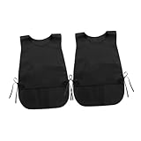 VANZACK Delantal Peto Ajustable con para Peluquería y Cocina Resistente y Transpirable Unisex para Trabajo Salón y Tareas Diarias