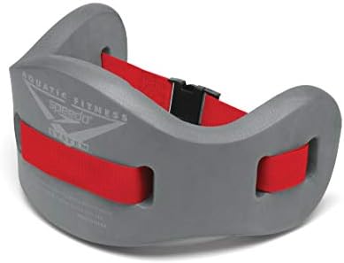 Speedo Unisex Swim Aqua Fitness Jogbelt Charcoal/Red, Large/X-Large
