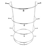 UTHCLO Goldener Vierstufiger Haarschmuck Ständer aus Robustem Eisen Eleganter Haarreif Halter Organizer für Brautladen Hutgeschäft und Modeboutique Vielseitige Präsentation und Große