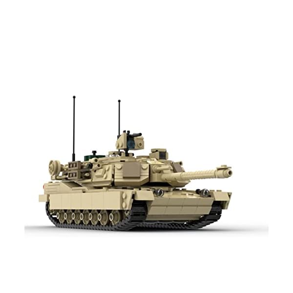 YYGE Technik Militär Panzer Baustein Satz, 1101+Teile Modernes Militärset M1 Panzer Baustein Modell Bausatz kompatibel… – Bild 7