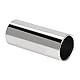 2 Pcs Glas Slide und Edelstahl Slide Set Instrument Zubehör für Gitarre Bass 6CM