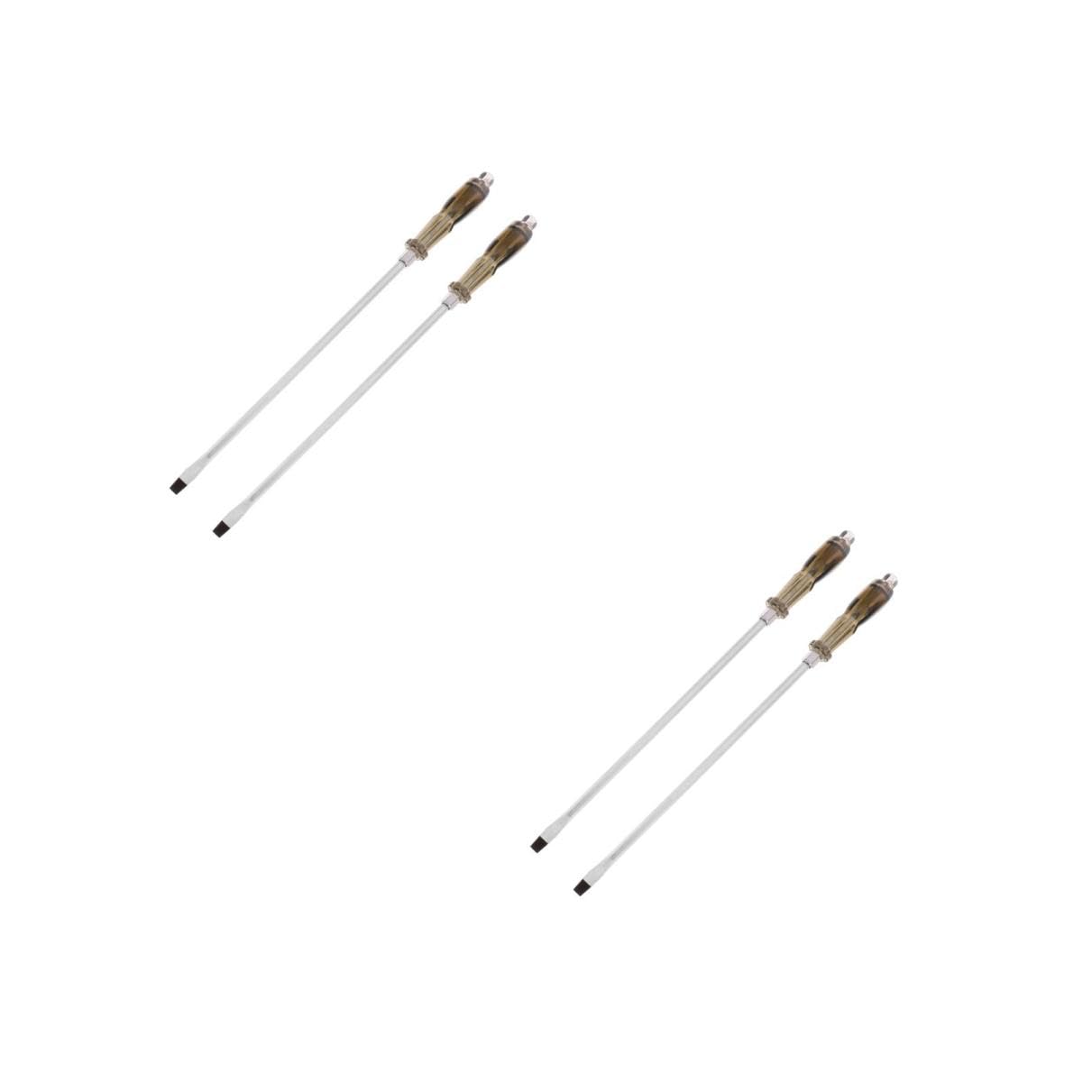 NUOBESTY 2 Set Cacciavite Magnetico Cacciavite A Cricchetto Testa Piatta Cacciaviti Avvitatore Strumento Di Riparazione Domestica Riparazione Silver 2 Pezzi * 2