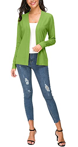 Image of EXCHIC Women's Long Sleeve Open Front Cardigan Sweater Lightweight Casual Knit Sweaters