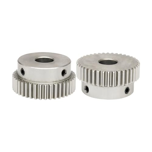 Industrial helical gear Gear Wheel 1M-43T/44T Bore Size 8/10/12 Mm 304 Steel Motor Gear Teeth Thickness 10 Mm Total Height 20 Mm (Size : 10 mm, Color : 43 Teeth)