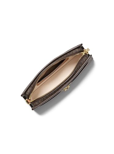 Michael Kors Hamiton Extra Small Convertible Crossbody Bag, Gold-Tone Hardware/MK Signature Coated Twill/Brown/Acorn2