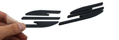 Image of Pair Set 1994-1996 Impala Ss Emblems Rear Quarter Panel 3D Letter Badge Car Nameplate Replacement for Impala (Matte Black)