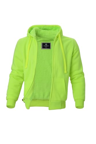 Hoodies for Men Heavyweight Full Zip Up Sherpa Lined Fleece Sweatshirt