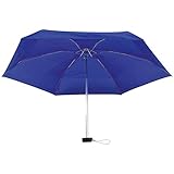 Mini Taschen-Regenschirm mit Etui / Taschenschirm / Farbe: blau