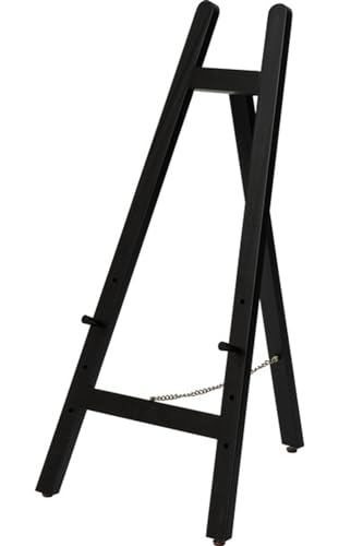 イーゼル スタンド 木製 ディスプレイ アート 絵画 ポスター メニューボード 天然木 ブラック