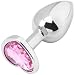 AKStore Small Super Quality Deluxe Steel Fetish Plug Anal Butt Jewelry for Fetish Kinky Sex Love Games Personal Sex Massager Good Valentine 'S / Birthday Gift(Pink)