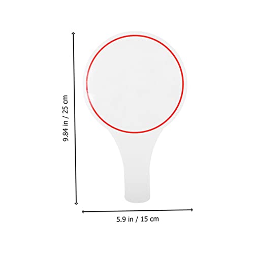 NUOBESTY Trockenlöschbare Antwortpaddel Weiß 9.84X5.91X0.98In Mini Whiteboard Für Klassenzimmer Präsentationen Abstimmung Und Diy-Projekte 10 Stück