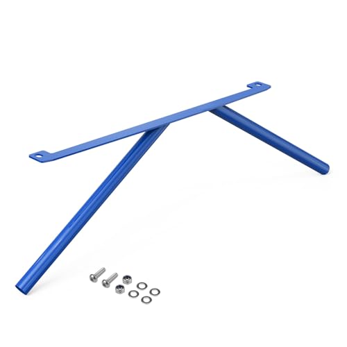 Image of Bevinsee Kidney Struts Rods Tuning V Brace Compatible with E46 323i 325i 328i 330i 1999-2006, High-Strength Steel, Powder Coated Surface, Blue