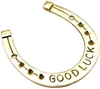 GOOCHIEBrass Vintage Good Luck Horseshoe, Horseshoe Good Luck Paperweight, Brass Horse Shoe Naal Good Luck, Fengshui, Rustic Finish, Antique Look, Vintage Brass Item, Collectible Brass Home Decor