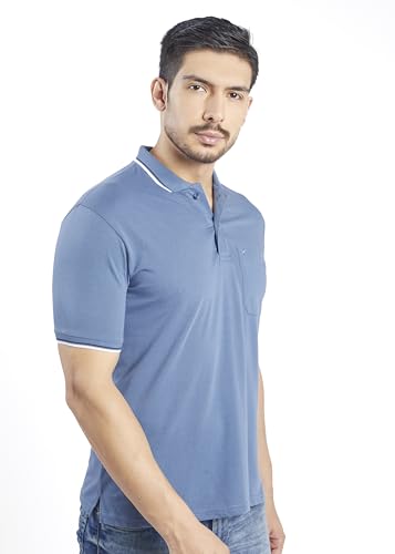 Image of Pro Riders Urban Men's Cotton Rich Polo T-Shirt with Pocket |Regular Fit| Office