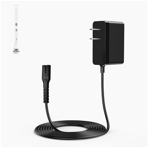 for Voweek Electric Spin Scrubber Charger - 9V Adapter Compatible with LABIGO Cordless Spin Scrubber LA1 Pro Model KS-2619, for Voweek VWS211 Replacement 2 Prong Power Supply Cord Cable