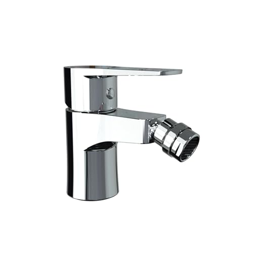Ramon Soler - Grifo Monomando para Bidé Cromado, Sistema de Ahorro de Agua S2, Diseño Moderno, Serie Titanium, Ideal para Baño Eficiente y Elegante