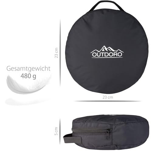 Outdoro Moskitonetz inklusive Klebehaken für Zuhause und Reisen extra-groß für Doppelbett & Einzelbett, Betthimmel