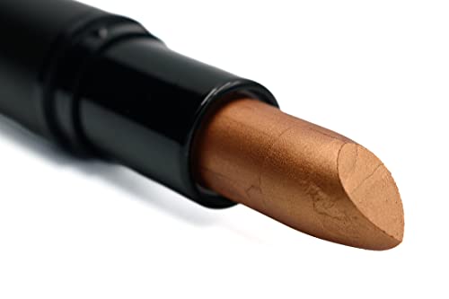 Image of Pure Ziva Bronze Foil Metallic Gold Brown Shiny Pearl Moisturizing Lip Cream Lipstick Color Paraben, Lanolin & Cruelty Free, No Animal Testing