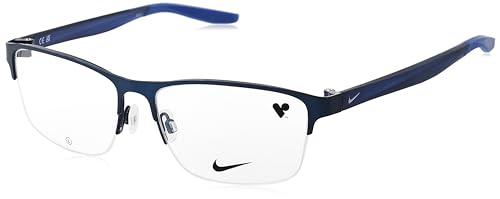 Nike Optical 8153 gafas graduadas azul satinado hombre montura rectangular talla 55