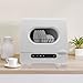 Portable Countertop Dishwasher, 1200W Mini Dishwasher with 12 Water Outlets and 360° Spraying Cleaning, White Fully Automatic Dishwashing Machine for Homes, Dormitories, Recreational Vehicle